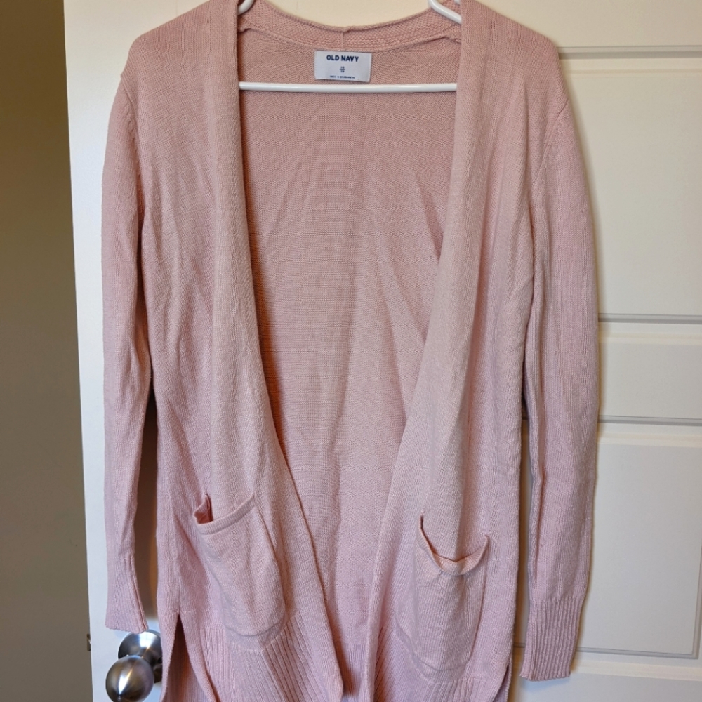 NWOT Old Navy Long Pink Cardigan SZ XS